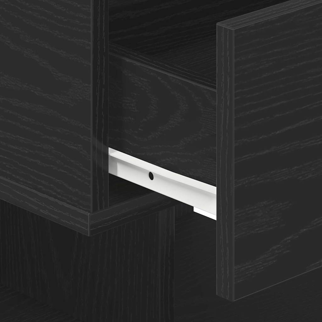 Nachttisch 2 pcs Schwarze Eiche 40 x 35 x 65 cm Holzwerkstoff