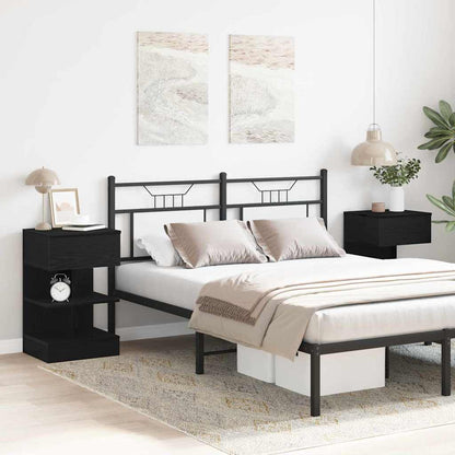 Nachttisch 2 pcs Schwarze Eiche 40 x 35 x 65 cm Holzwerkstoff