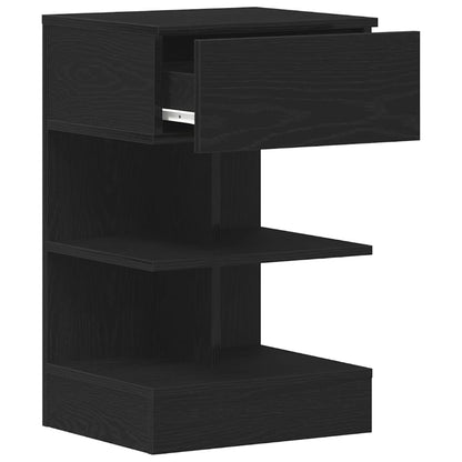 Nachttisch 2 pcs Schwarze Eiche 40 x 35 x 65 cm Holzwerkstoff