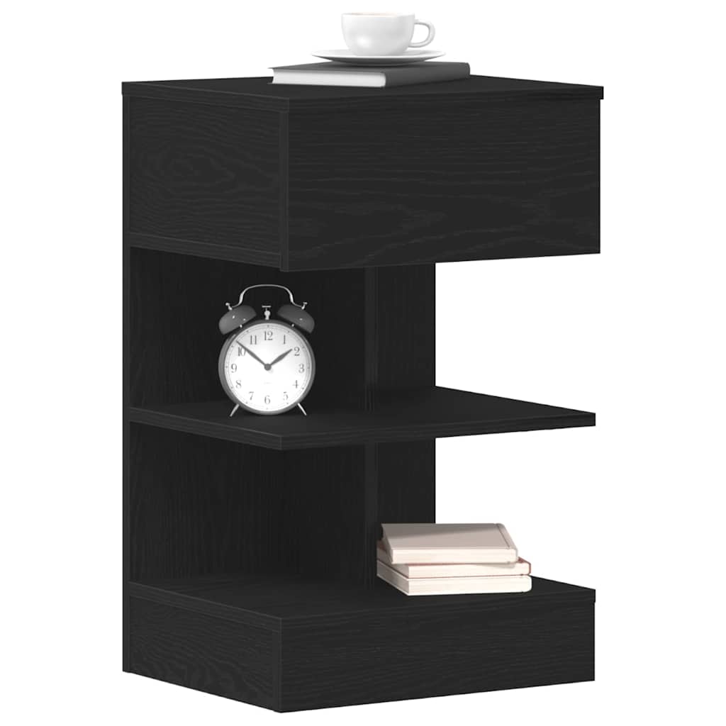 Nachttisch 2 pcs Schwarze Eiche 40 x 35 x 65 cm Holzwerkstoff