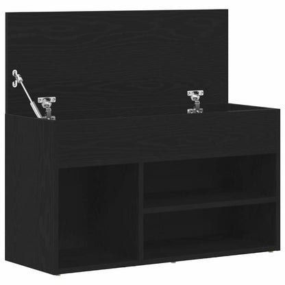 Schuhbank Schwarze Eiche 60 x 30 x 45 cm Holzwerkstoff
