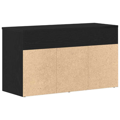 Schuhbank Schwarze Eiche 60 x 30 x 45 cm Holzwerkstoff