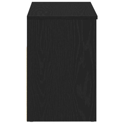 Schuhbank Schwarze Eiche 60 x 30 x 45 cm Holzwerkstoff