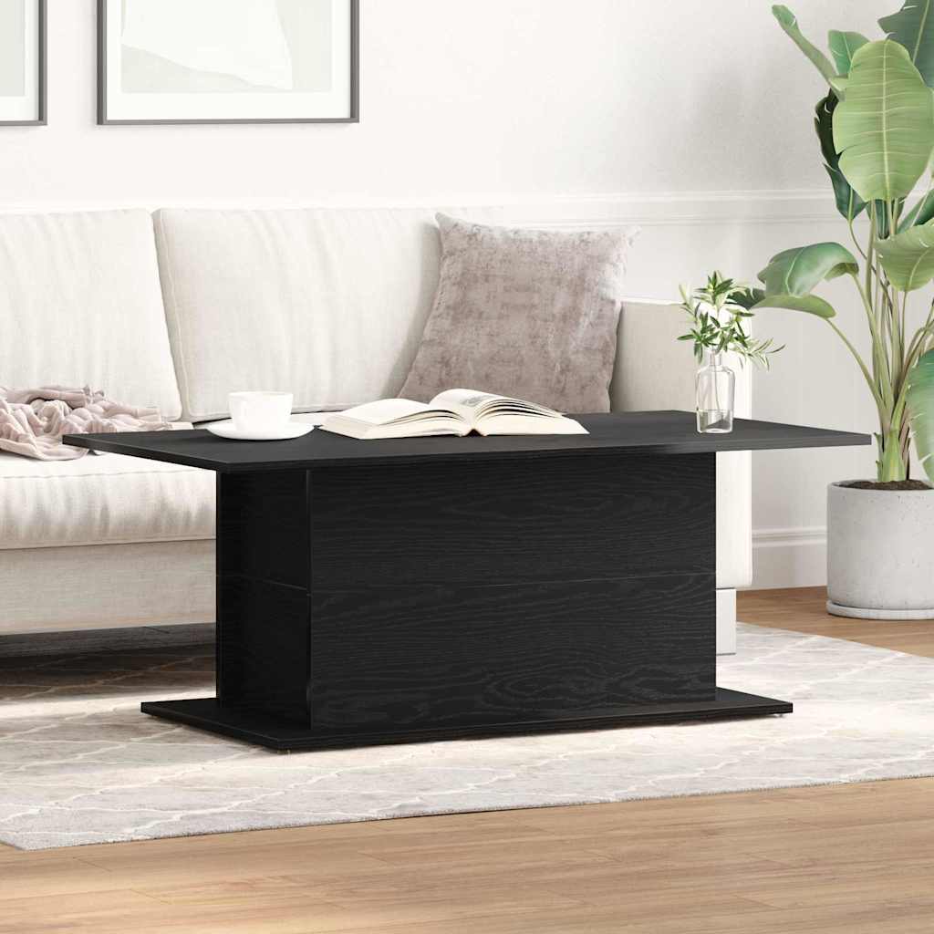 Couchtisch Schwarze Eiche 102 x 55.5 x 40 cm Holzwerkstoff