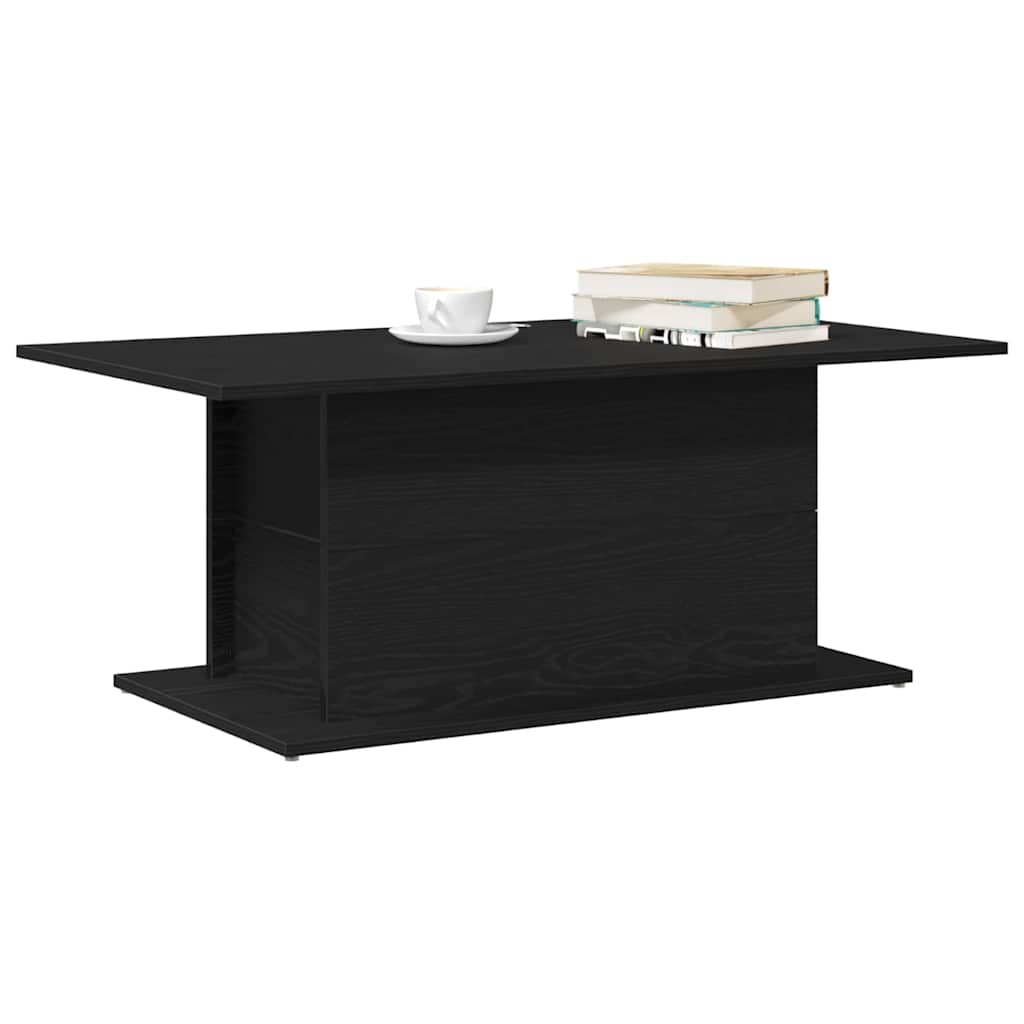 Couchtisch Schwarze Eiche 102 x 55.5 x 40 cm Holzwerkstoff