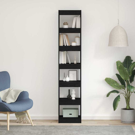 Bücherregal Schwarze Eiche 40 x 30 x 198 cm Holzwerkstoff
