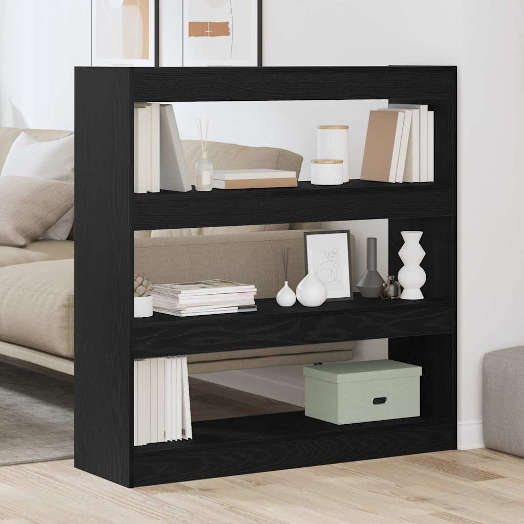 Bücherregal Schwarze Eiche 100 x 30 x 103 cm Holzwerkstoff