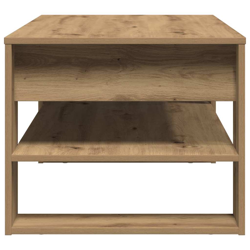 Couchtisch Eiche handwerklich 102 x 55 x 45 cm Holzwerkstoff