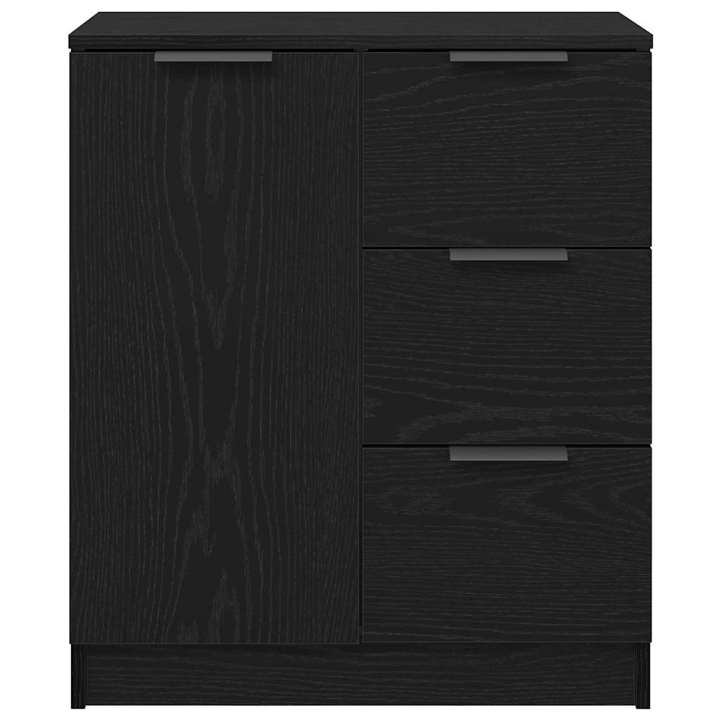 Sideboard mit Schubladen Schwarz 60 x 30 x 70 cm Holzwerkstoff