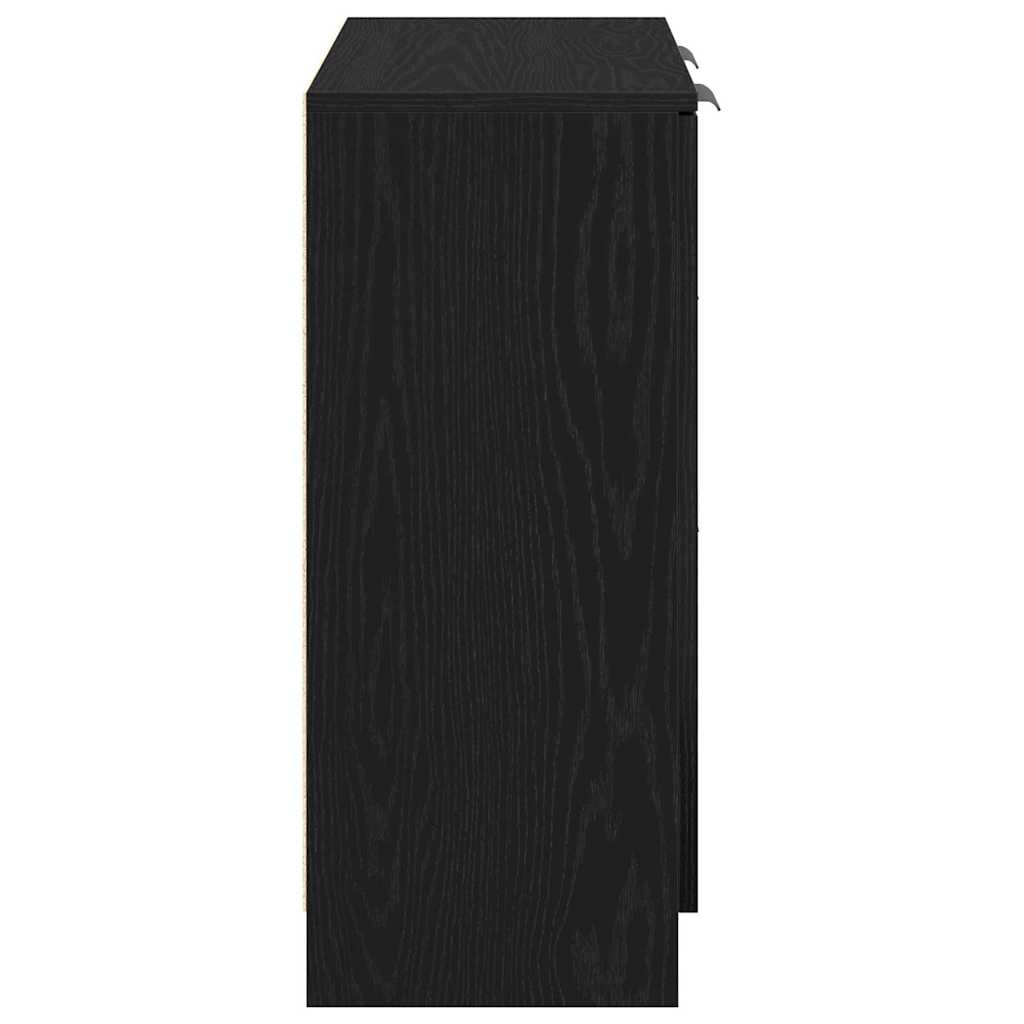 Sideboard mit Schubladen Schwarz 60 x 30 x 70 cm Holzwerkstoff