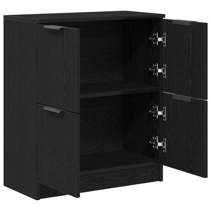 Sideboard Schwarz 60 x 30 x 70 cm Holzwerkstoff