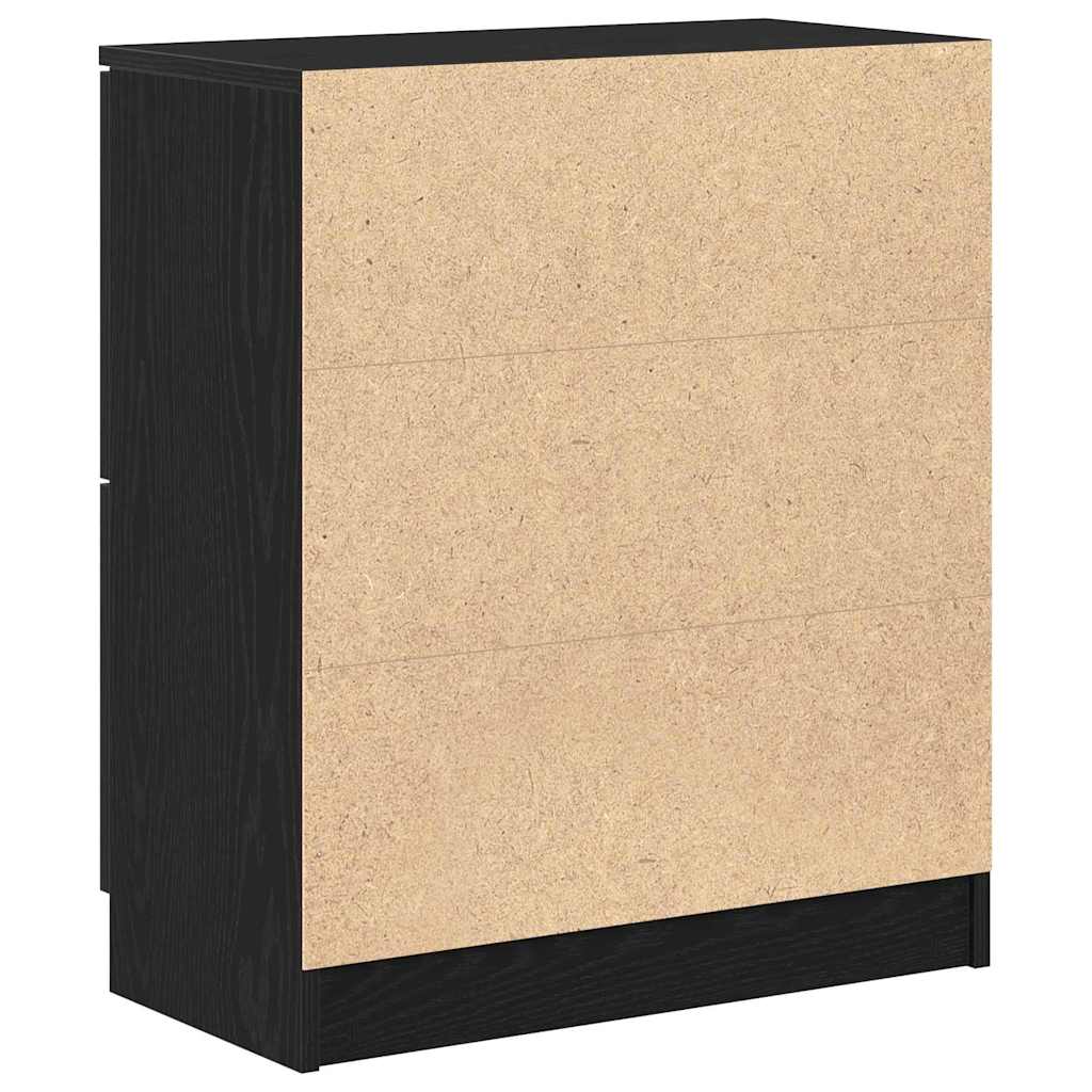 Sideboard Schwarz 60 x 30 x 70 cm Holzwerkstoff