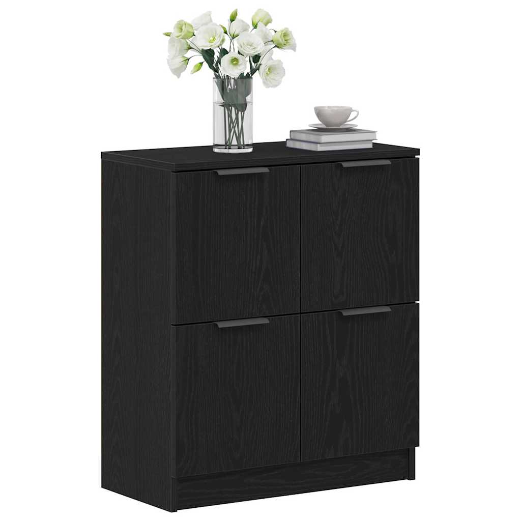 Sideboard Schwarz 60 x 30 x 70 cm Holzwerkstoff