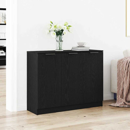 Sideboard Schwarz 90.5 x 30 x 70 cm Holzwerkstoff