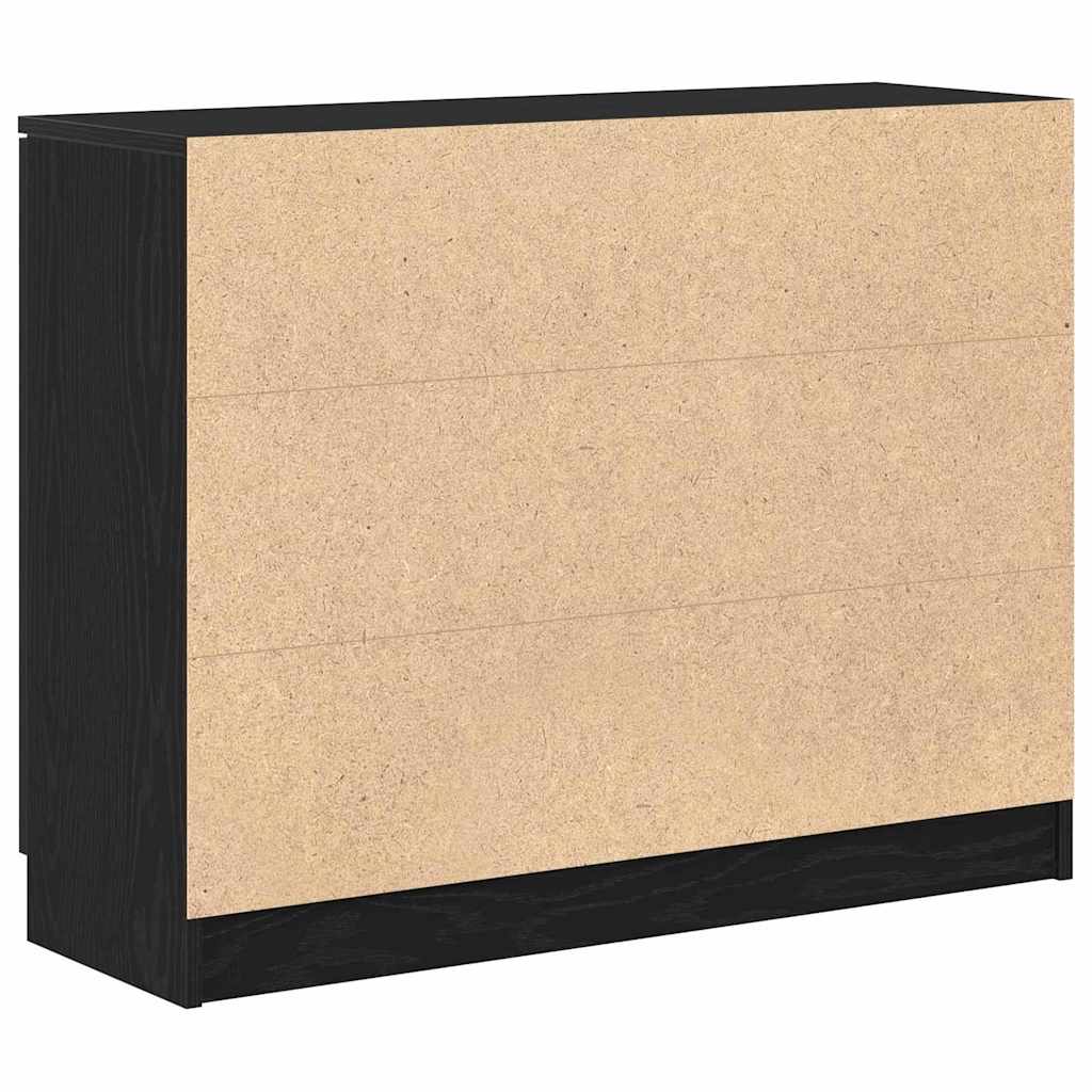 Sideboard Schwarz 90.5 x 30 x 70 cm Holzwerkstoff