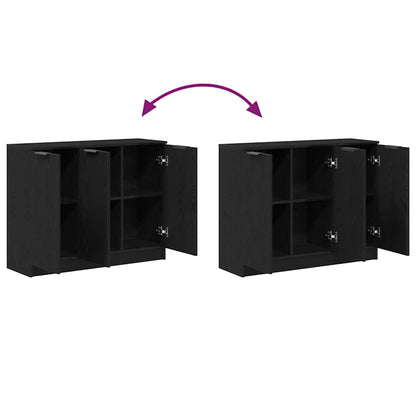 Sideboard Schwarz 90.5 x 30 x 70 cm Holzwerkstoff