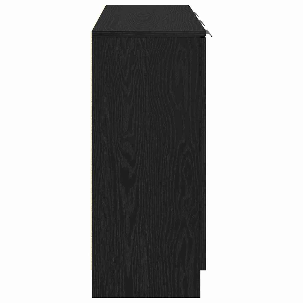 Sideboard Schwarz 90.5 x 30 x 70 cm Holzwerkstoff
