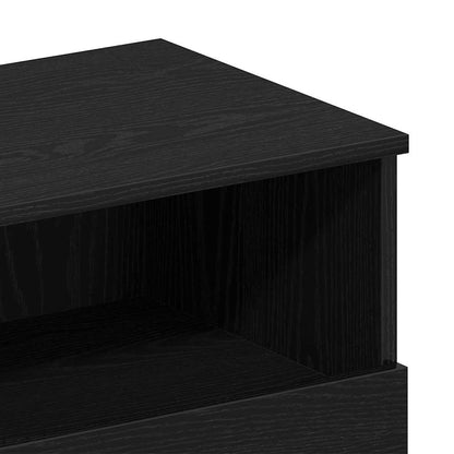 Nachttisch 2 pcs Schwarze Eiche 40 x 35 x 65 cm Holzwerkstoff