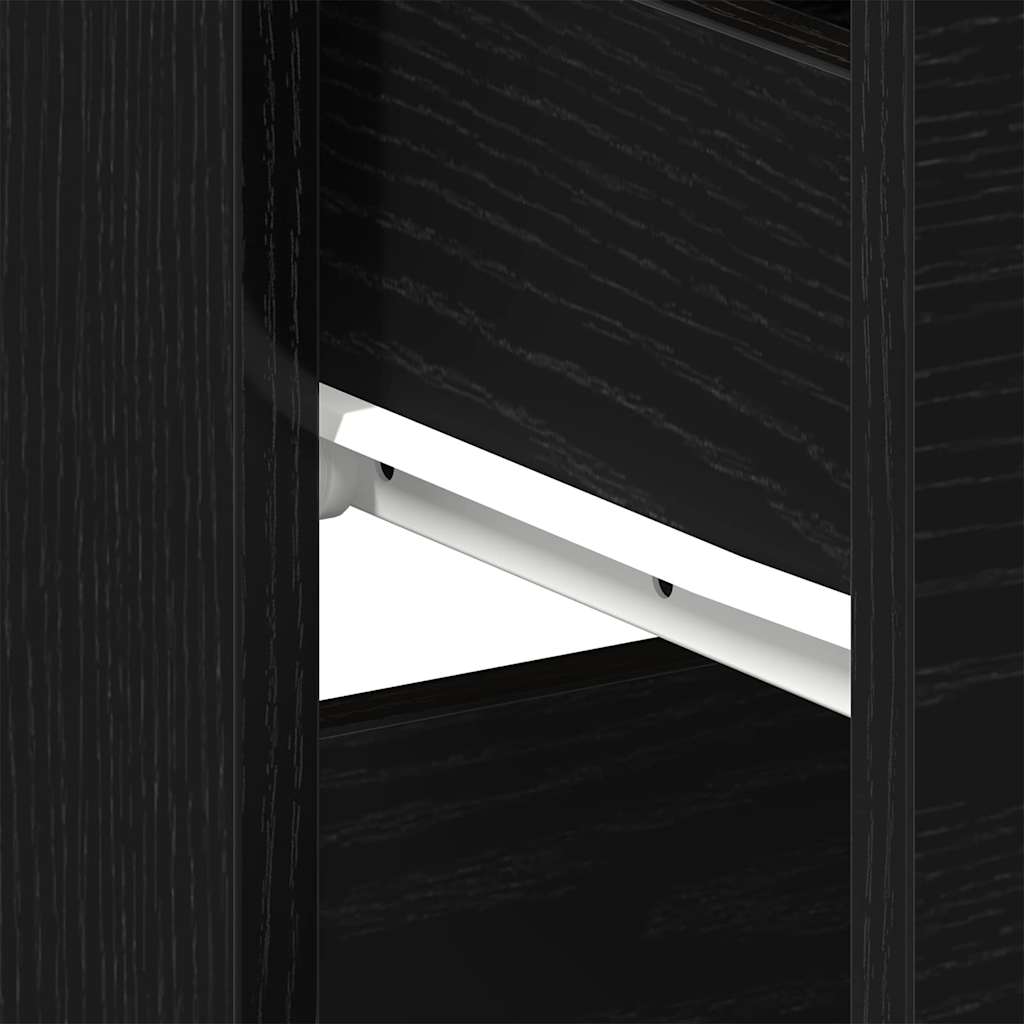 Nachttisch 2 pcs Schwarze Eiche 40 x 35 x 65 cm Holzwerkstoff