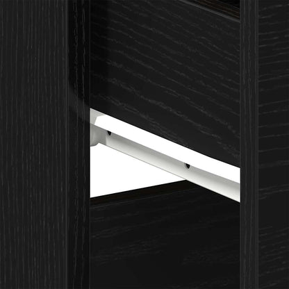 Nachttisch 2 pcs Schwarze Eiche 40 x 35 x 65 cm Holzwerkstoff