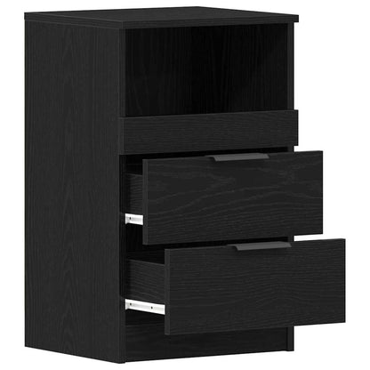 Nachttisch 2 pcs Schwarze Eiche 40 x 35 x 65 cm Holzwerkstoff