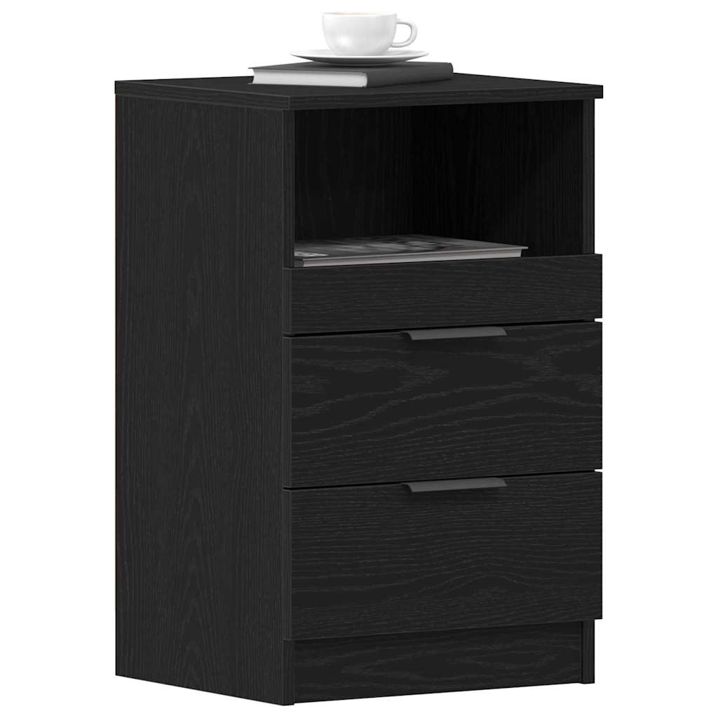 Nachttisch 2 pcs Schwarze Eiche 40 x 35 x 65 cm Holzwerkstoff