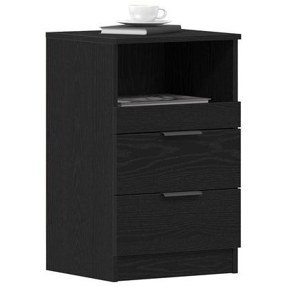 Nachttisch 2 pcs Schwarze Eiche 40 x 35 x 65 cm Holzwerkstoff