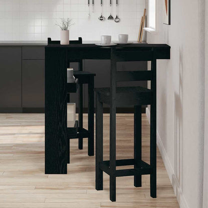 Wand Bar Tisch Schwarze Eiche 102 x 55 x 103,5 cm Holzwerkstoff