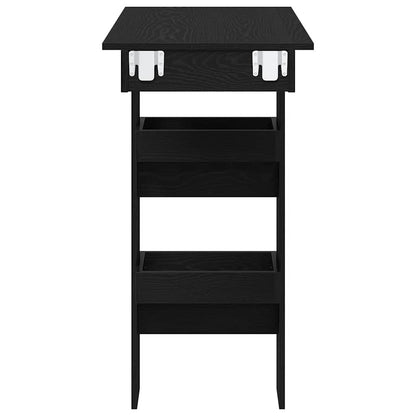 Wand Bar Tisch Schwarze Eiche 102 x 55 x 103,5 cm Holzwerkstoff