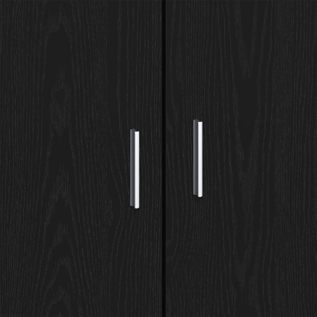 Sideboard Schwarz 80 x 40 x 75 cm Holzwerkstoff