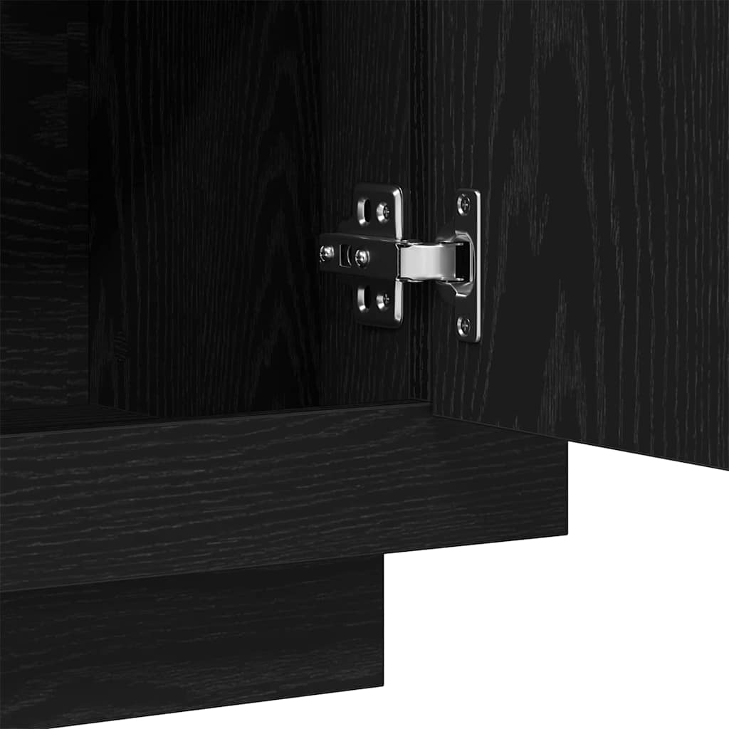 Sideboard Schwarz 80 x 40 x 75 cm Holzwerkstoff