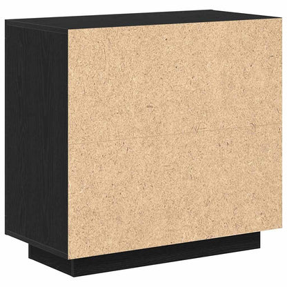 Sideboard Schwarz 80 x 40 x 75 cm Holzwerkstoff