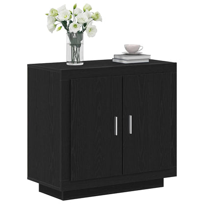 Sideboard Schwarz 80 x 40 x 75 cm Holzwerkstoff