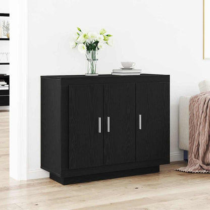 Sideboard Schwarz 92 x 35 x 75 cm Holzwerkstoff