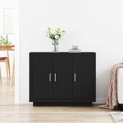 Sideboard Schwarz 92 x 35 x 75 cm Holzwerkstoff
