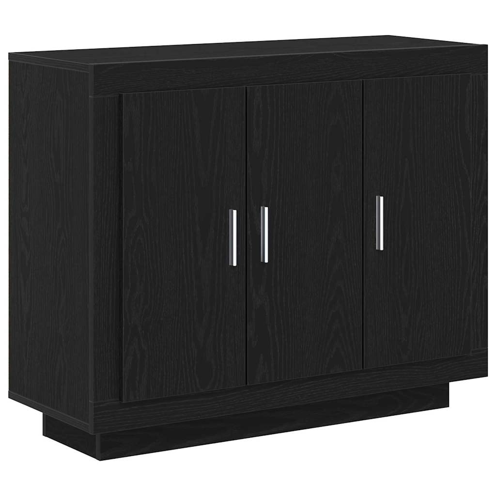 Sideboard Schwarz 92 x 35 x 75 cm Holzwerkstoff