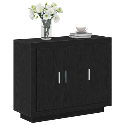 Sideboard Schwarz 92 x 35 x 75 cm Holzwerkstoff