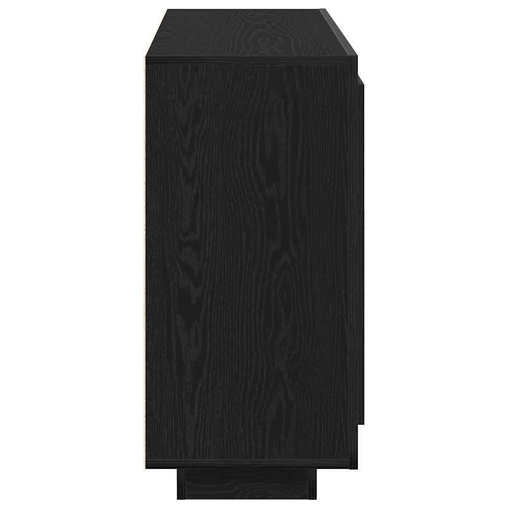 Sideboard Schwarz 92 x 35 x 75 cm Holzwerkstoff
