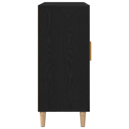 Sideboard Schwarz 90 x 34 x 80 cm Holzwerkstoff