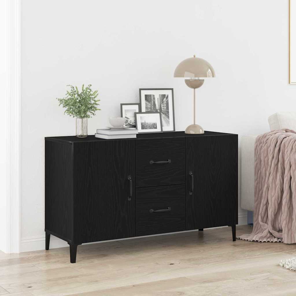 Sideboard mit Schubladen Schwarz 100 x 36 x 60 cm Holzwerkstoff