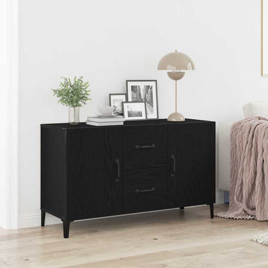 Sideboard mit Schubladen Schwarz 100 x 36 x 60 cm Holzwerkstoff