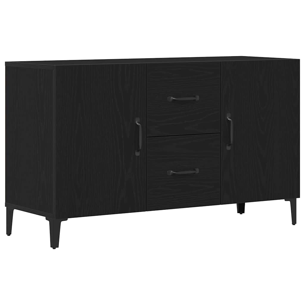 Sideboard mit Schubladen Schwarz 100 x 36 x 60 cm Holzwerkstoff