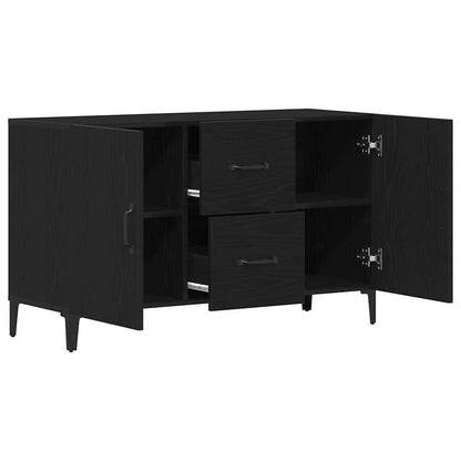 Sideboard mit Schubladen Schwarz 100 x 36 x 60 cm Holzwerkstoff