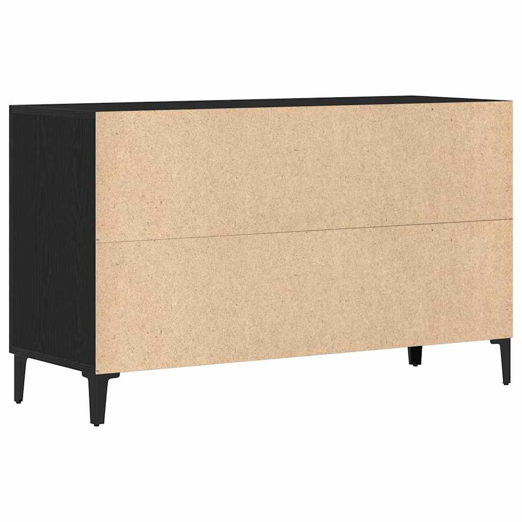 Sideboard mit Schubladen Schwarz 100 x 36 x 60 cm Holzwerkstoff