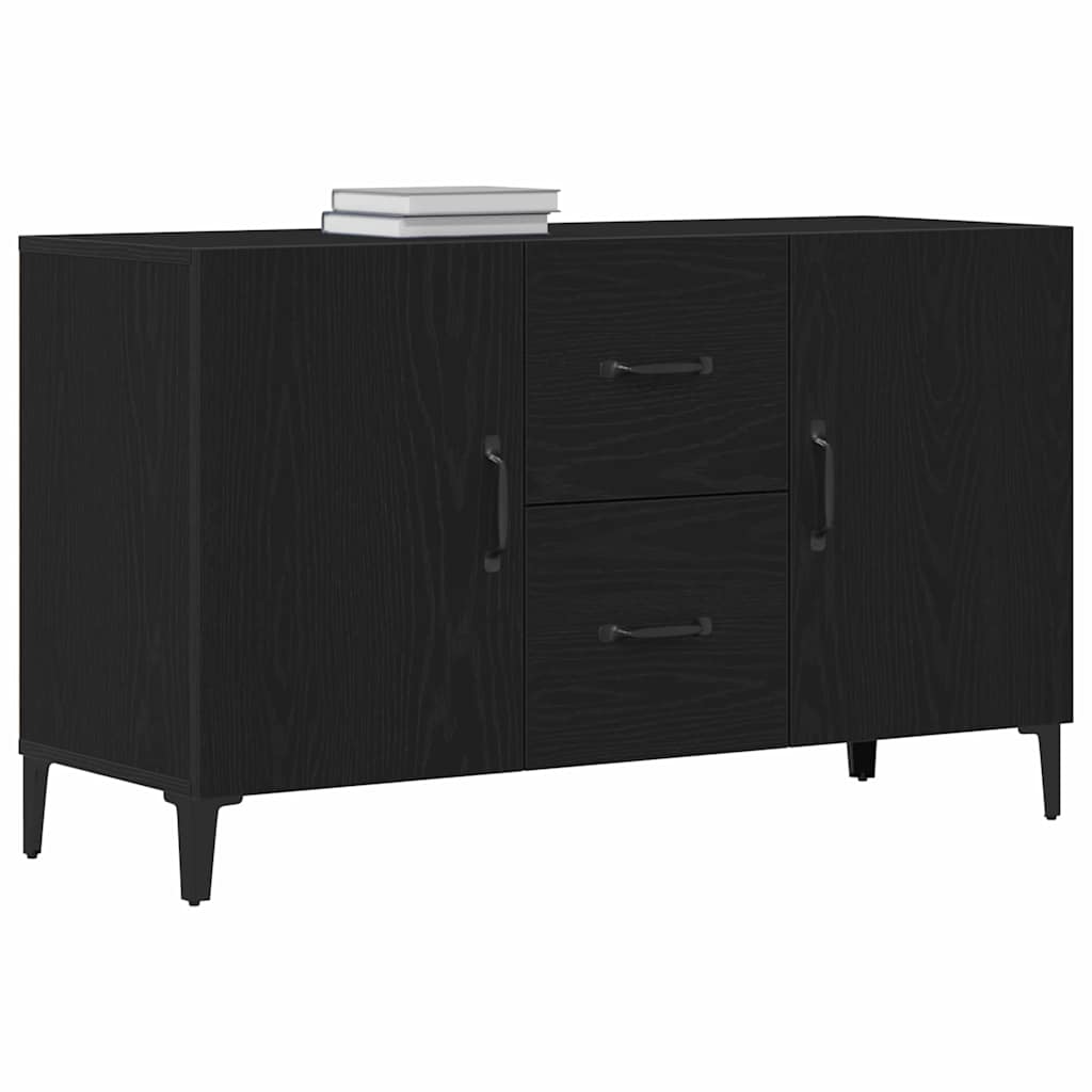 Sideboard mit Schubladen Schwarz 100 x 36 x 60 cm Holzwerkstoff