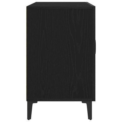 Sideboard mit Schubladen Schwarz 100 x 36 x 60 cm Holzwerkstoff