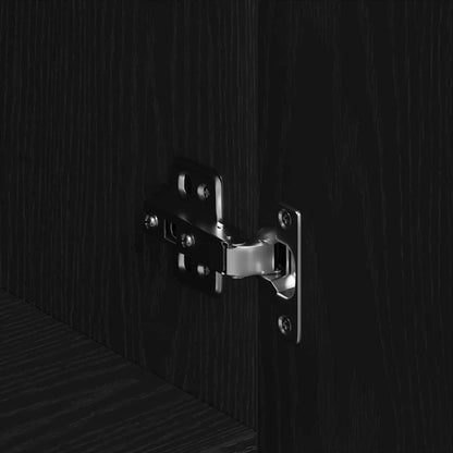 Hochboard mit Schubladen Schwarz 70 x 31 x 115 cm Holzwerkstoff