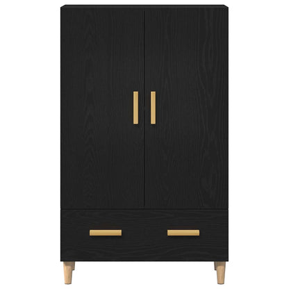 Hochboard mit Schubladen Schwarz 70 x 31 x 115 cm Holzwerkstoff