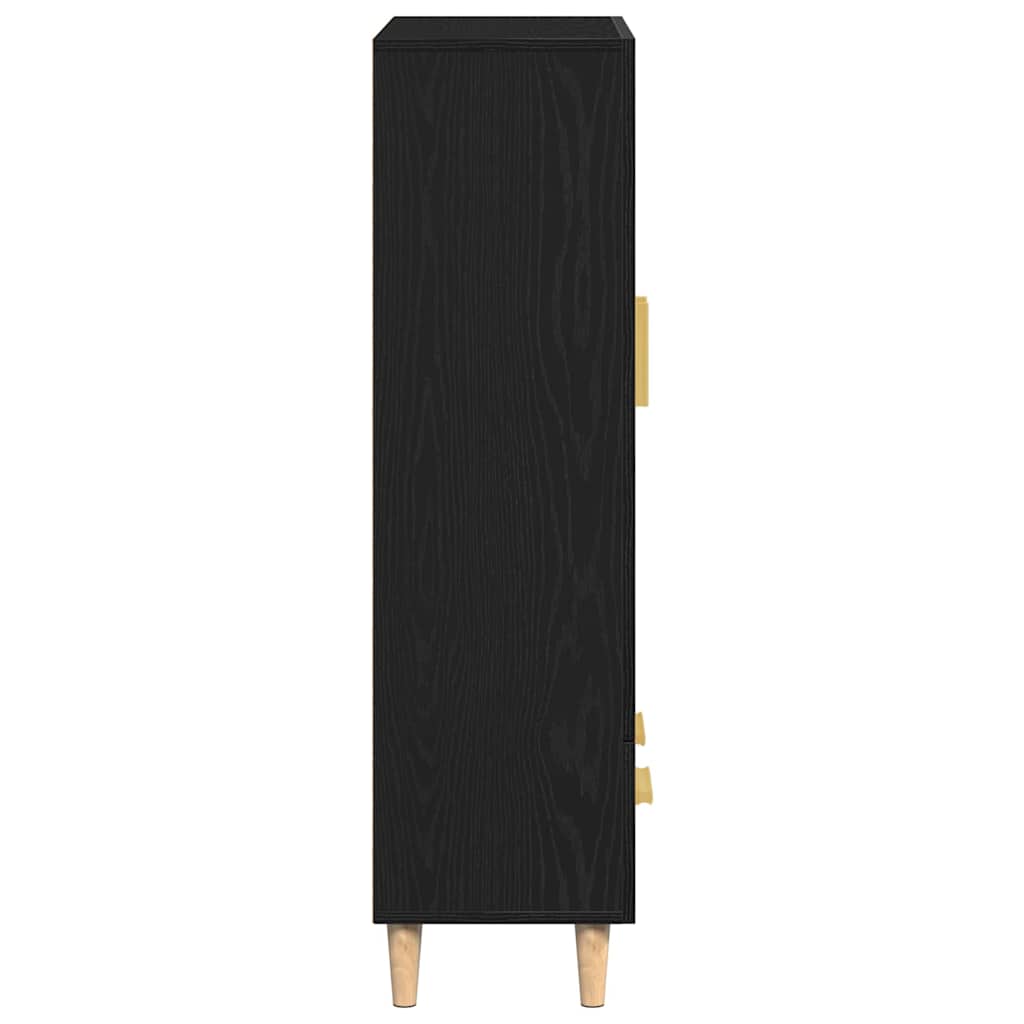 Hochboard mit Schubladen Schwarz 70 x 31 x 115 cm Holzwerkstoff