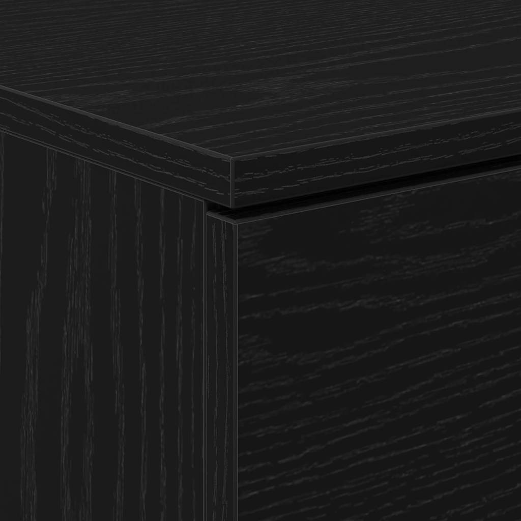 Nachttisch 2 pcs Schwarze Eiche 40 x 65 x 65 cm Holzwerkstoff
